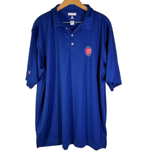 Antigua Men’s Chicago Cubs blue polo. Size XL - Picture 1 of 3